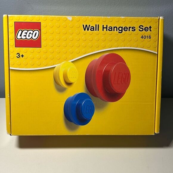 LEGO Wall Hangers Set 4016 Red Blue Yellow - Picture 1 of 7